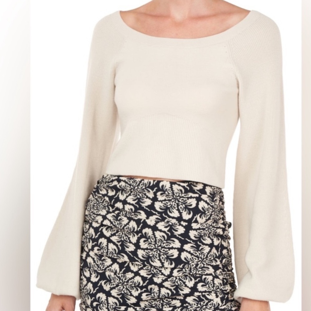 AMUR Cream Forrest Wool Sweater